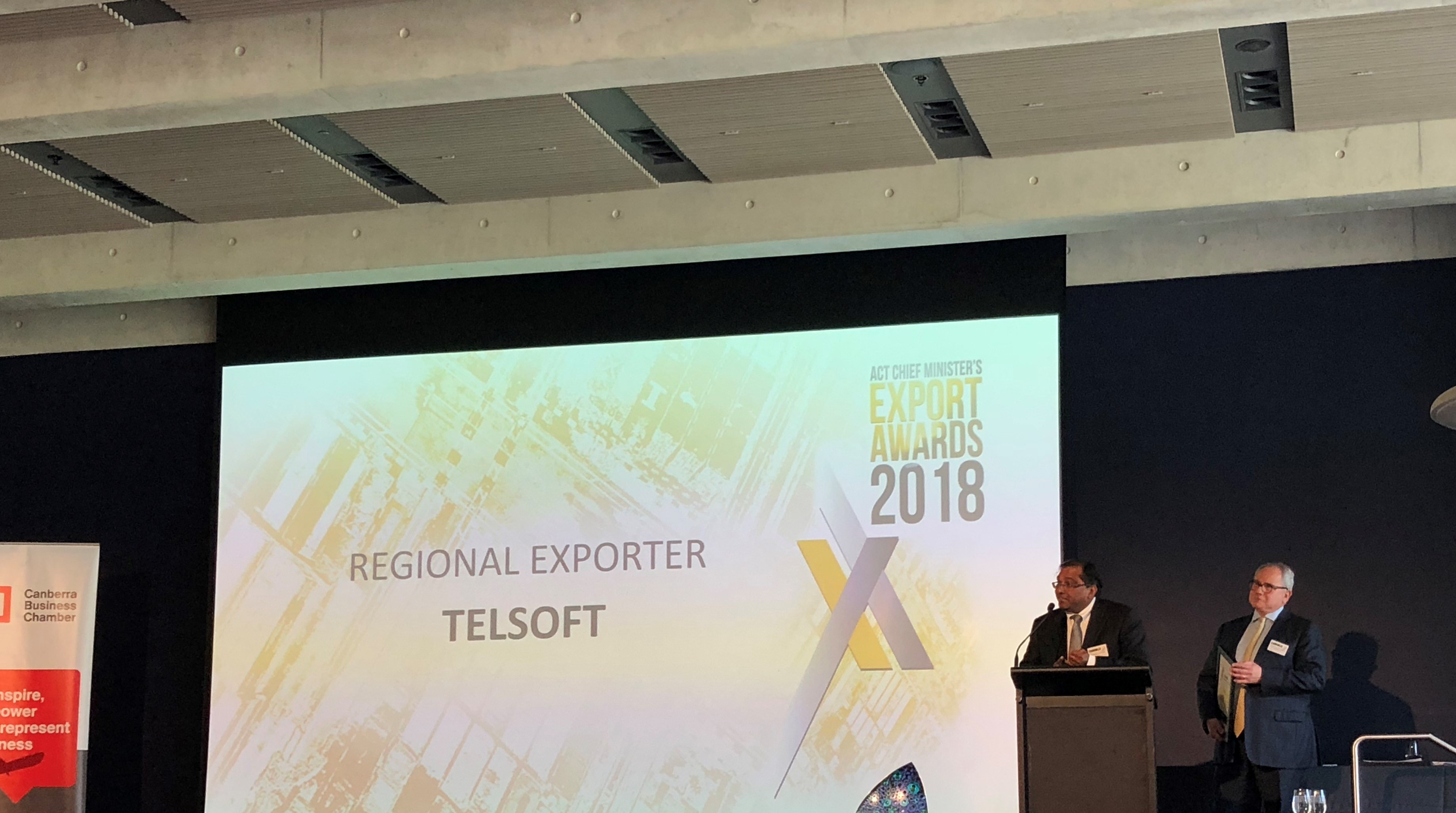 TelSoft wins Regional Exporter Award and is finalist for 56th National Export Awards 2018
